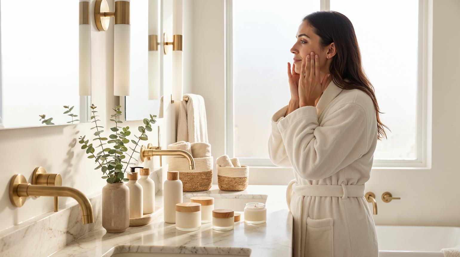 Luxury skincare routine